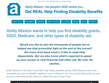 Tablet Screenshot of ability-mission.org